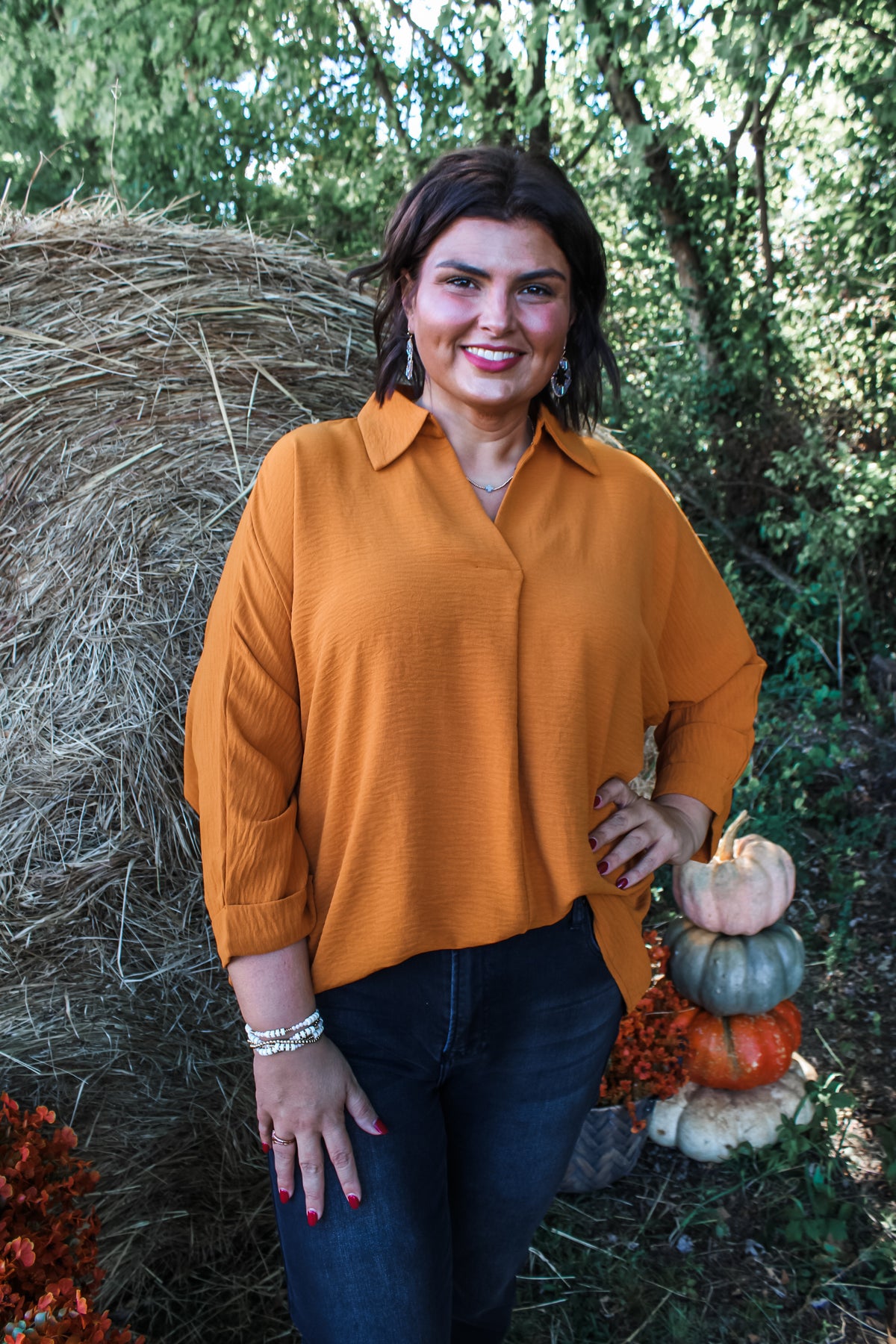 Fall Fest Dolman • Squash - PLUS