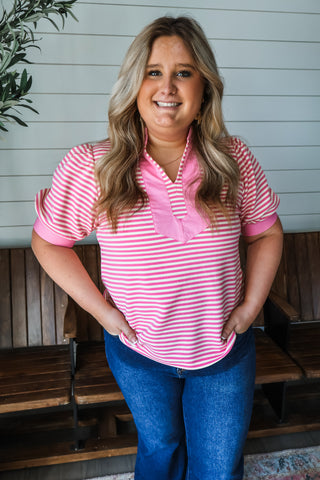 Full Of Charm • Pink Stripe - PLUS