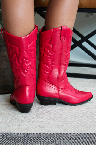 Winnie Western Boot • Red