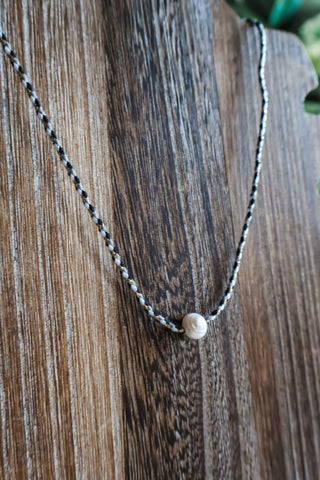 Coastal Cove Braided Necklace • Black