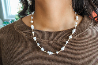 Gorgeous & Grateful Pearl Necklace • White