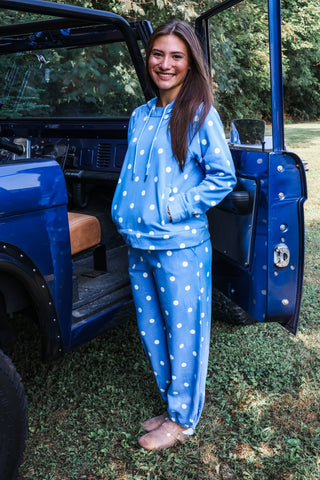 Playful Spot Sweatpants • Blue