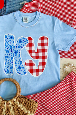 Kentucky Sweetheart Graphic Tee • Light Blue