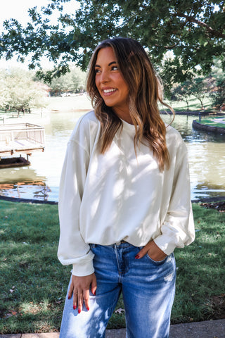 Perfect Layer Pullover • Cream