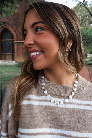 Timeless Beauty Pearl Necklace • Gold