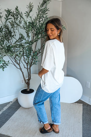 Hot Shot Oversized Tee • White