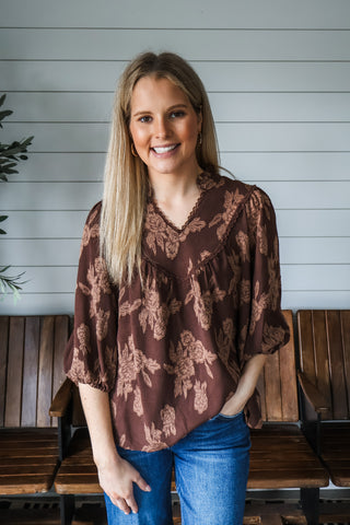 Rustic Blooms • Dark Brown