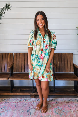 Garden Surprise • Green Floral