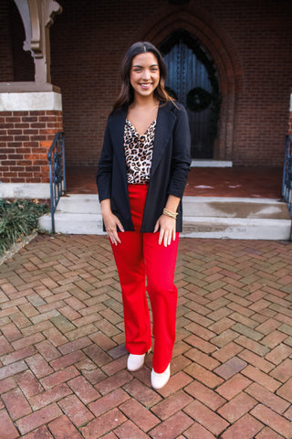 Dress It Up Ponte Blazer • Black