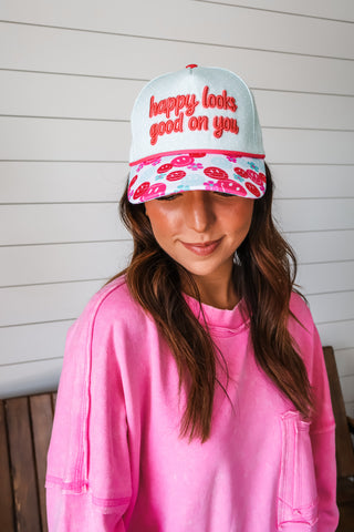 Happy Looks Good On You Trucker Hat • Mint