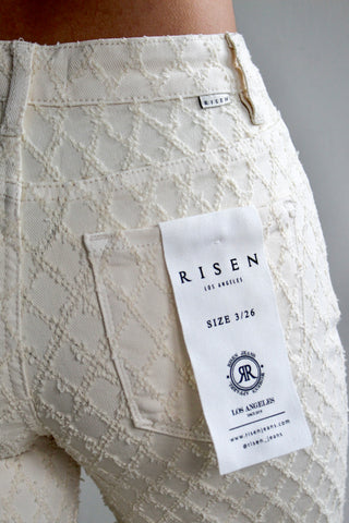 Kathleen Textured Straight Leg • Cream