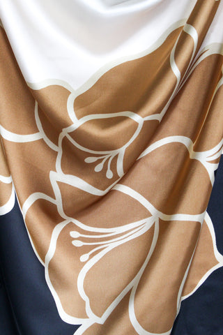 Elevated Elegance Floral Scarf • Black Multi