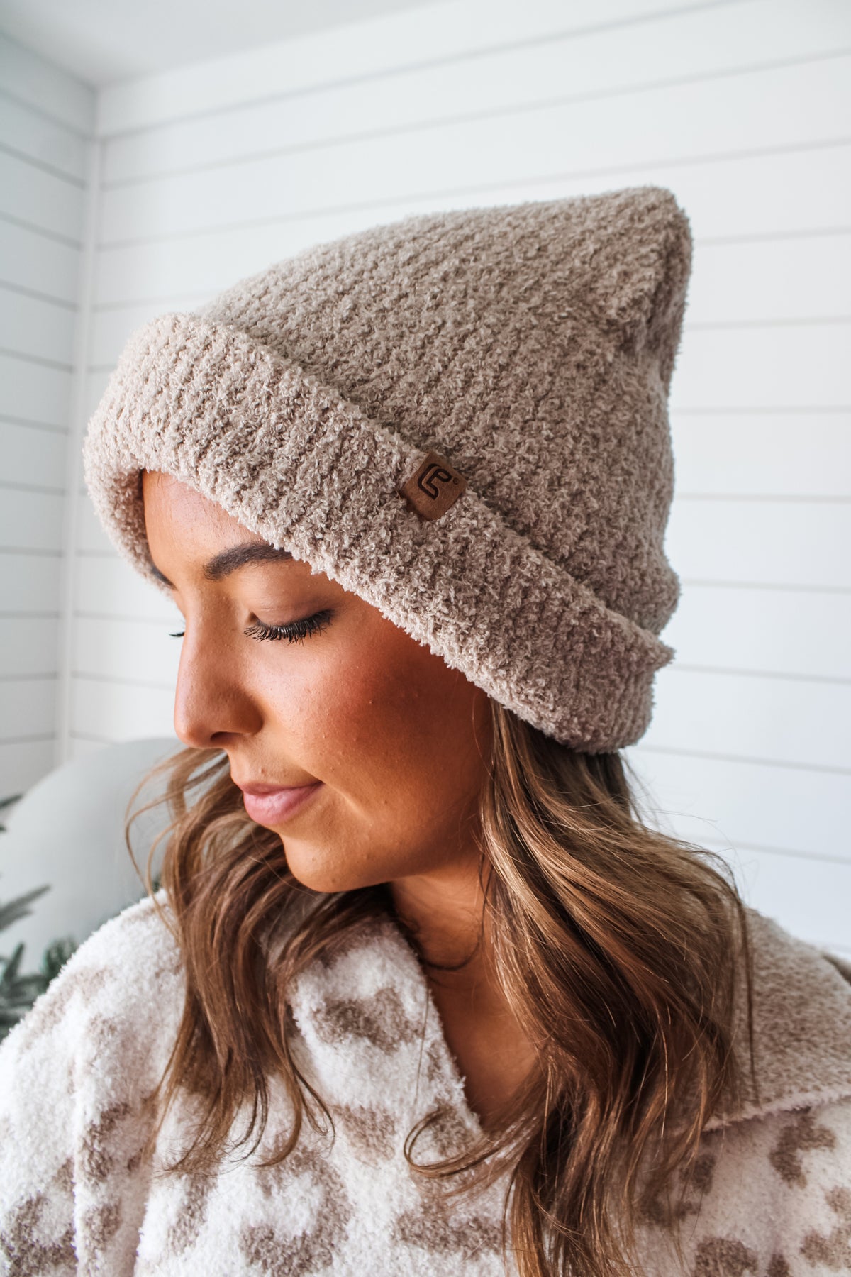 Cozy Chic Ribbed Beanie • Light Mocha