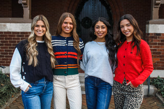 Timeless Classic Cardigan Sweater • Red