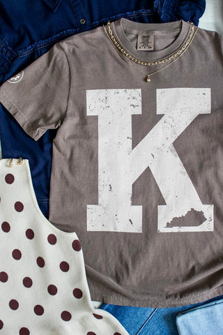 K Is For Kentucky Graphic Tee • Mocha