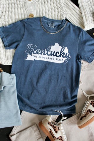 Bluegrass State Of Mind Graphic Tee • Denim