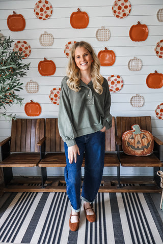 Cold Snap Pullover • Olive