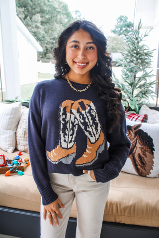 Hit Your Stride Sweater • Navy