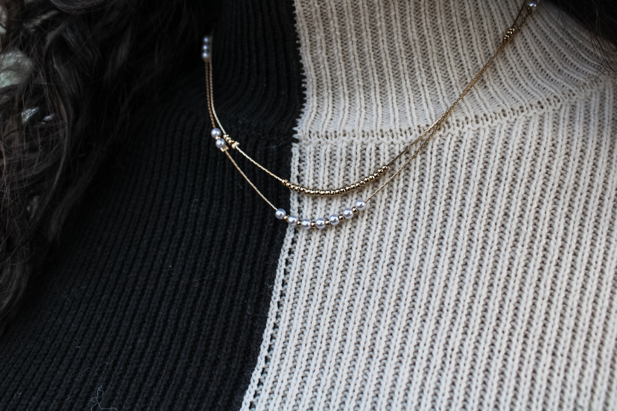 Holiday Memories Layered Necklace • Gold