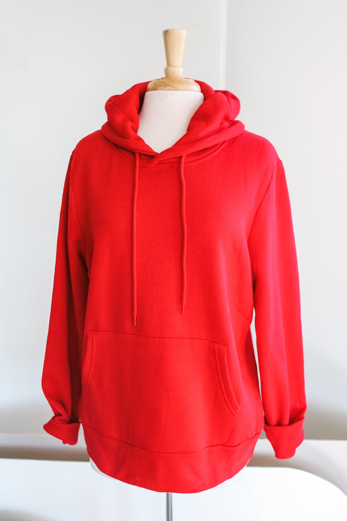 Weekend Plans Pullover Hoodie • Red - PLUS