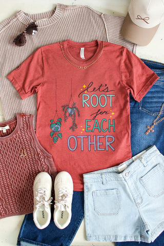 Let’s Root For Each Other Graphic Tee • Heather Brick