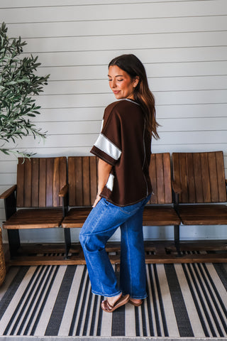 Post It Stripes • Cocoa Bean