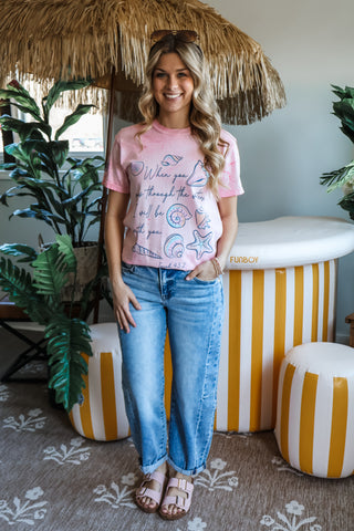 When You Pass Through The Waters Graphic Tee • Hibiscus