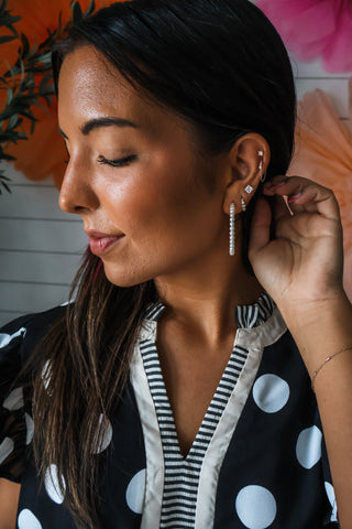 Pretty In Pearls Hoop Earrings • Gold