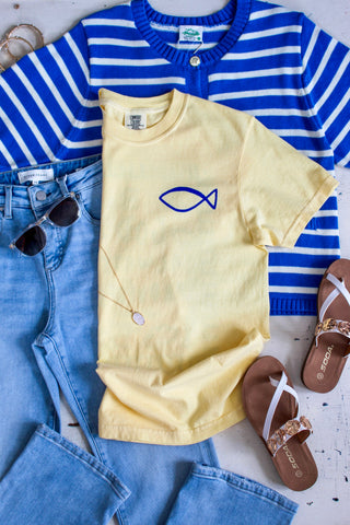 God Always Provides Graphic Tee • Lemon