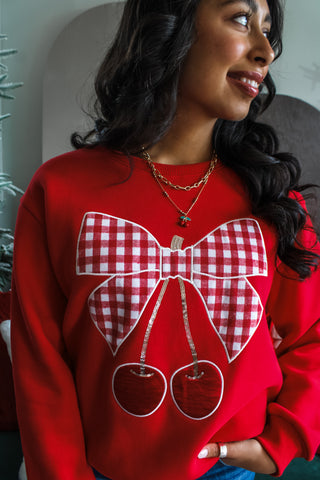 Cherry Picking Christmas • Red - FINAL SALE