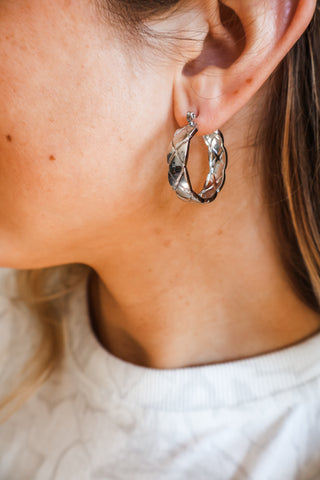 Grand Getaway Hoop Earrings • Silver