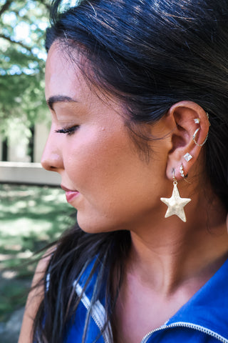 All Star Dangle Earrings • Gold