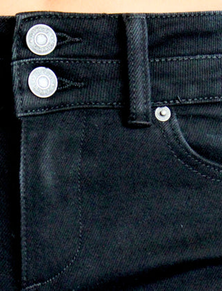 Brynn Double Button Wide Leg • Black
