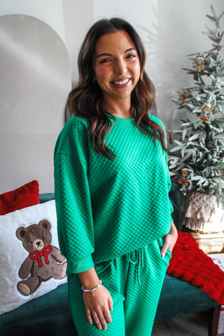Merry & Bright Pant Set • Kelly Green