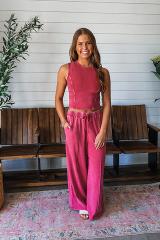 Hot Shot Pant Set • Faded Red