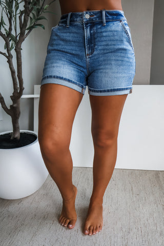 Josie• Denim short medium wash