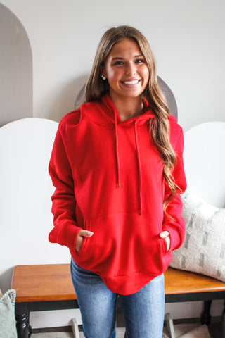 Ready Set Go Hoodie • Red - PLUS