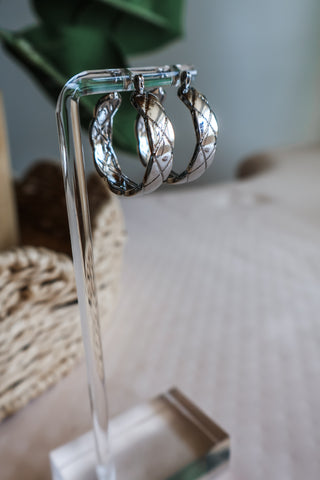 Grand Getaway Hoop Earrings • Silver