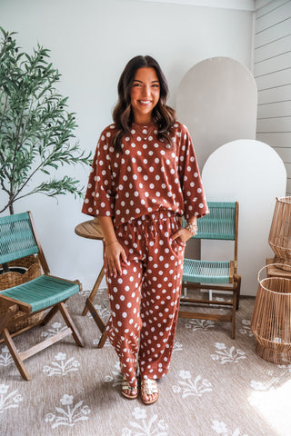 Find The Fun Pant Set • Rust Dot