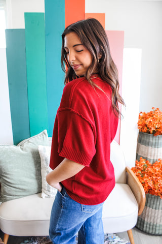 All Seasons Sweater • Red - FINAL SALE