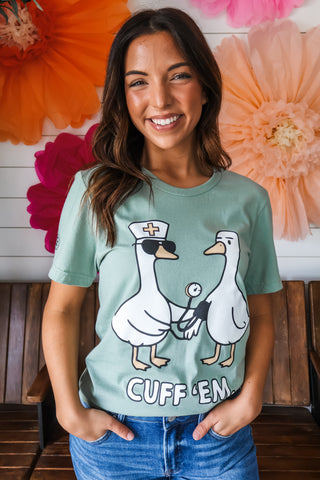 Cuff ‘Em Graphic Tee • Sage