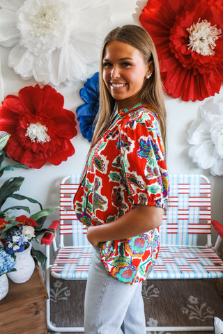 Flower Festival • Red
