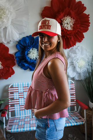 Home Sweet Home • Red Gingham