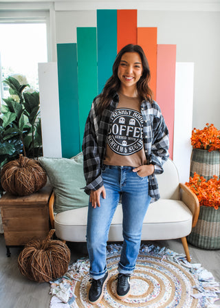 Backyard Bonfires Plaid • Black - FINAL SALE