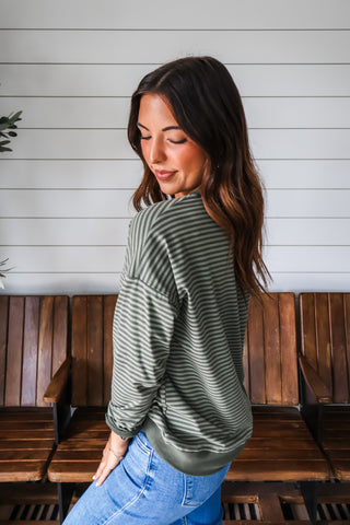 Signature Stripes • Olive Mix