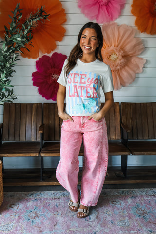 See Ya Later Gator Graphic Tee • Sand
