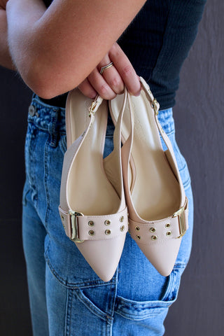 Polished Look Pointed Flat • Blush FINAL SALE