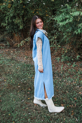 Walk The Line Denim Midi