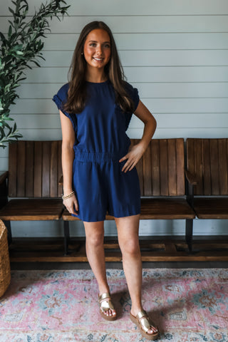 Like A Dream • navy romper