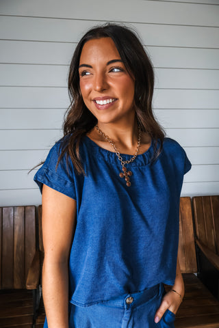 Paired Perfection Short Set • Indigo
